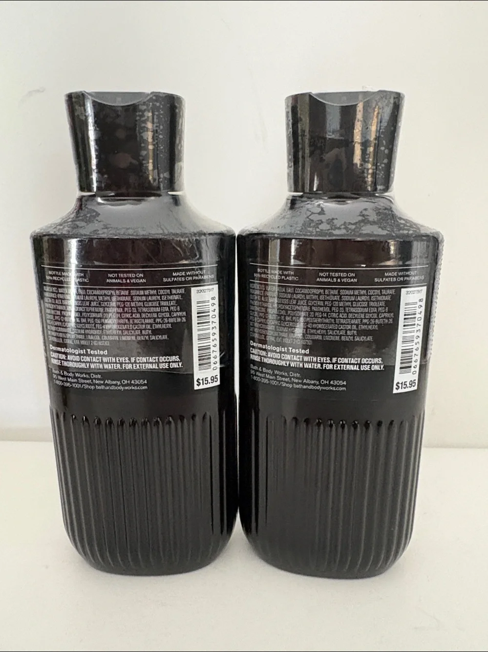 Bath & Body Works Men’s Shop NOIR 3-in-1 Hair, Face & Body Wash Duo | 10 oz Each